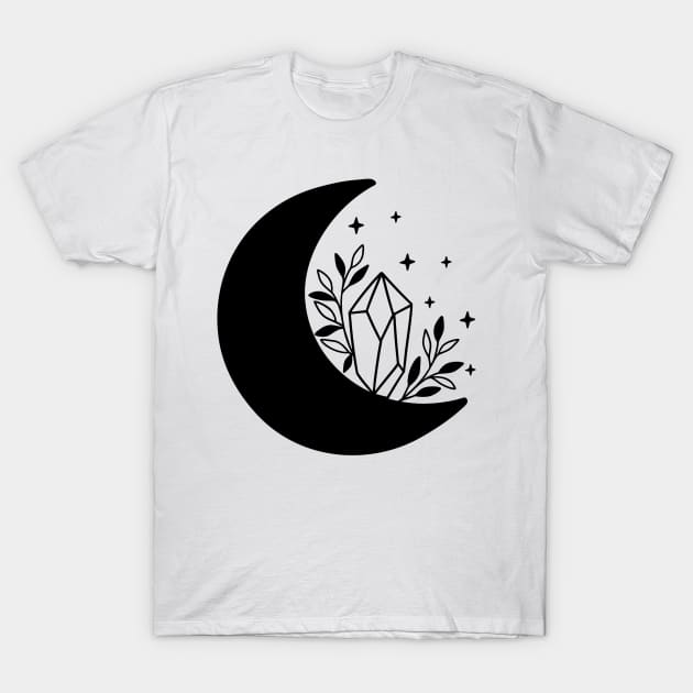 Witchy Moon T-Shirt by Designs by Katie Leigh